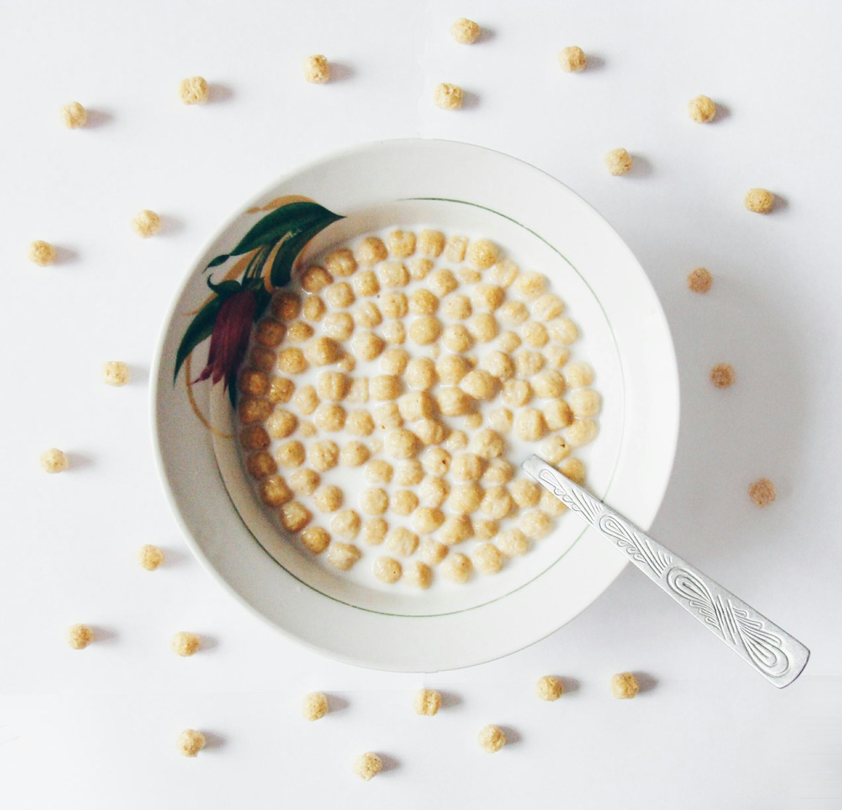 Bowl of cereal with milk — build your own bowl